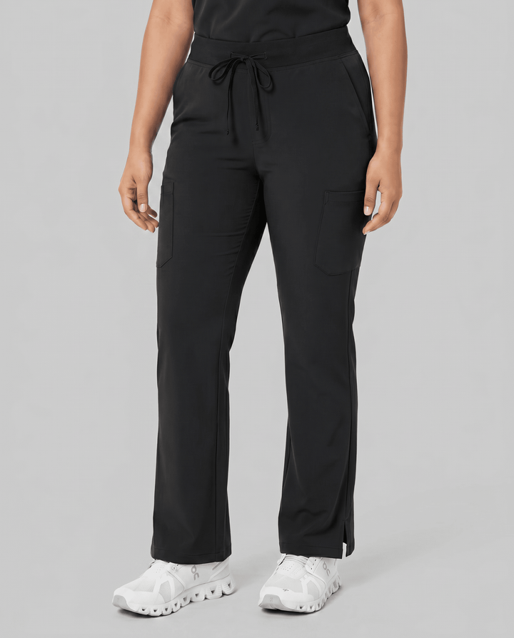 Women's High Waisted Cargo Pant Black