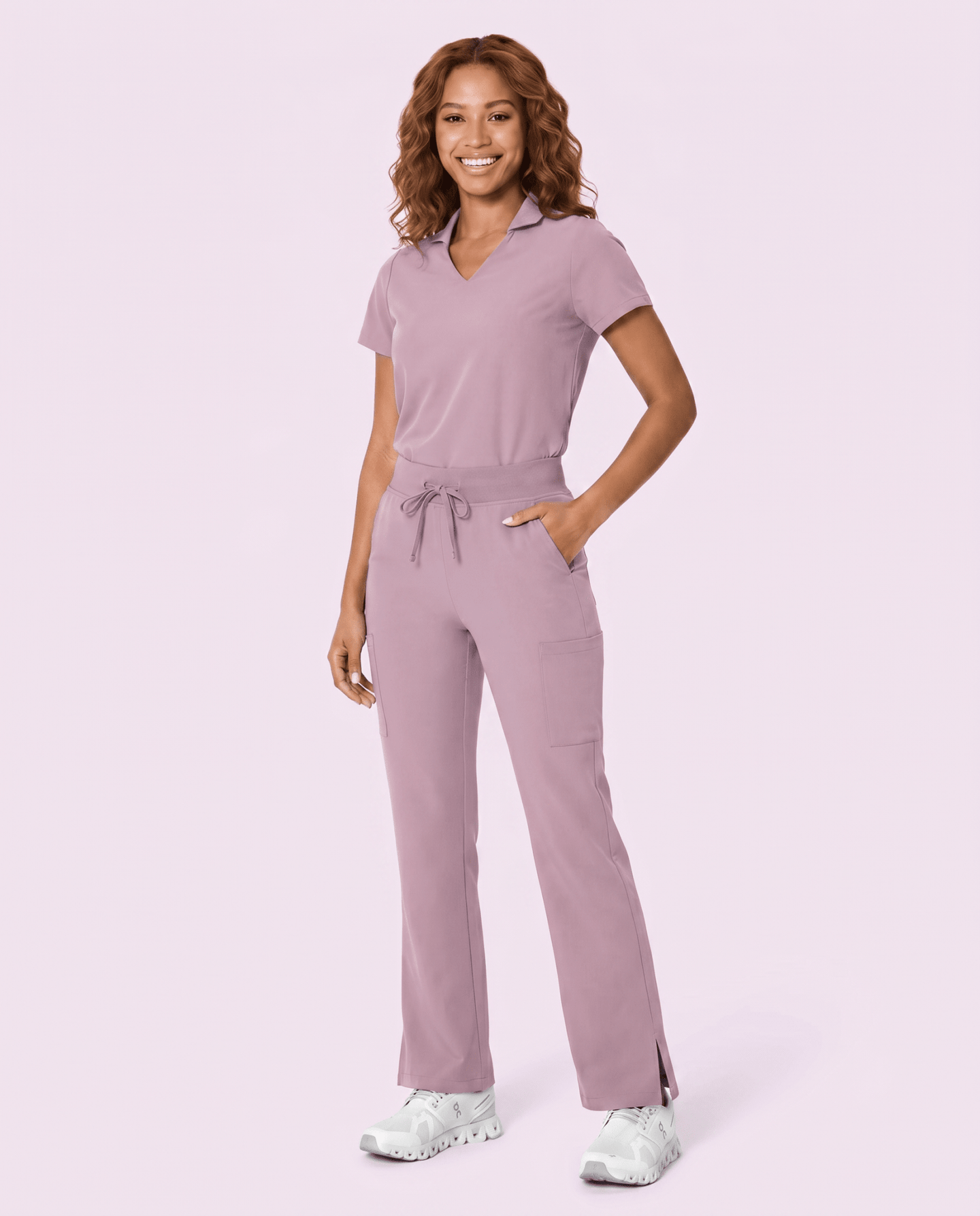 Women's High Waisted Cargo Pant Blossom - Scrubloop