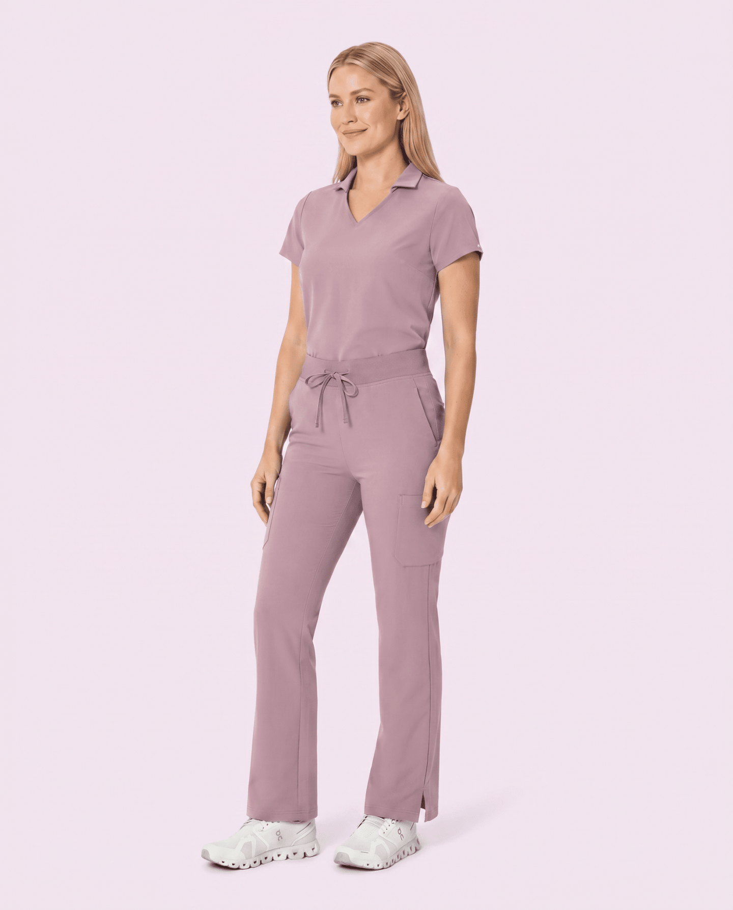 Women's High Waisted Cargo Pant Blossom - Scrubloop