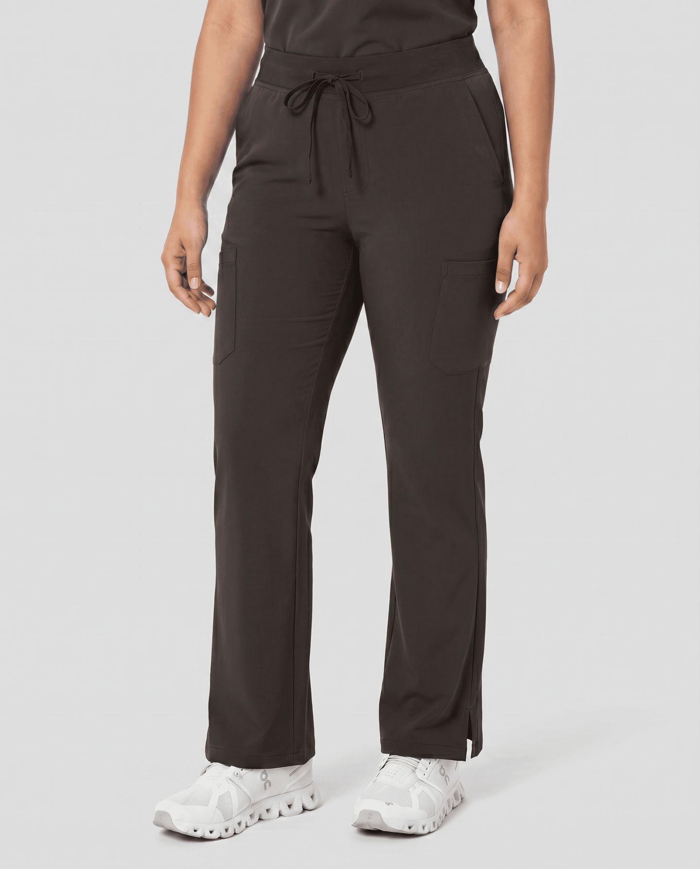 Women's High Waisted Cargo Pant Charcoal - Scrubloop