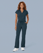 Women's High Waisted Cargo Pant Dark Harbor - Scrubloop