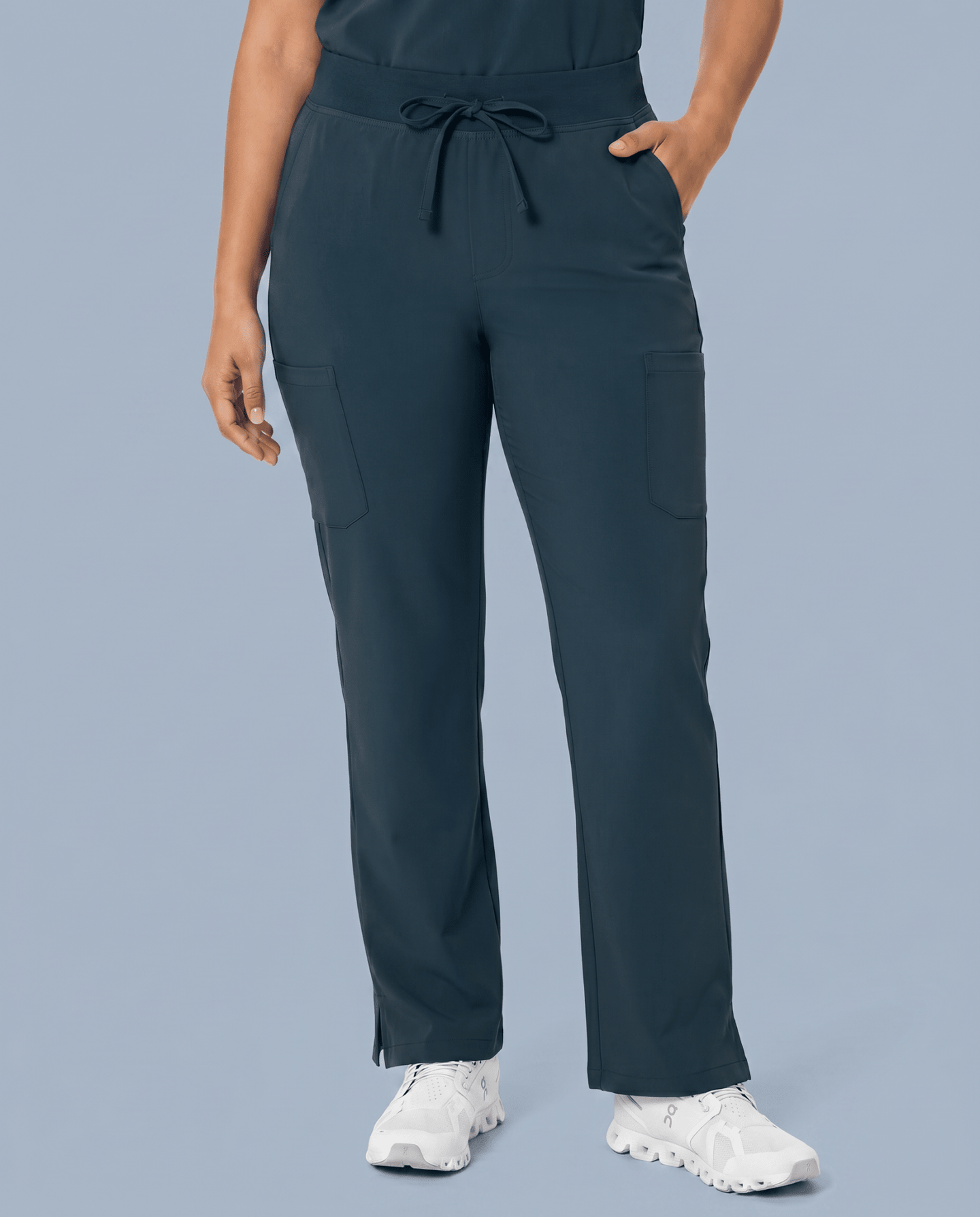 Women's High Waisted Cargo Pant Dark Harbor - Scrubloop