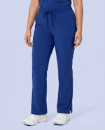 Women's High Waisted Cargo Pant Galaxy Blue - Scrubloop