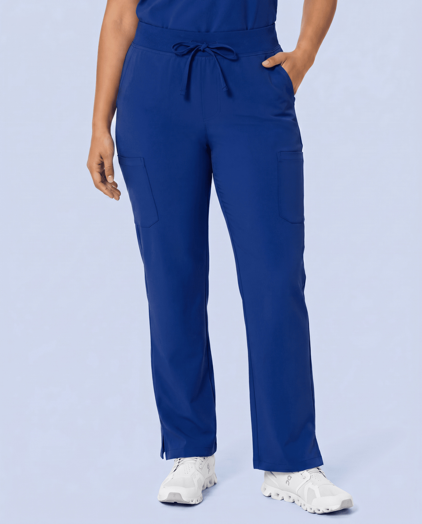 Women's High Waisted Cargo Pant Galaxy Blue - Scrubloop