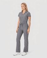 Women's High Waisted Cargo Pant Heather Gray - Scrubloop