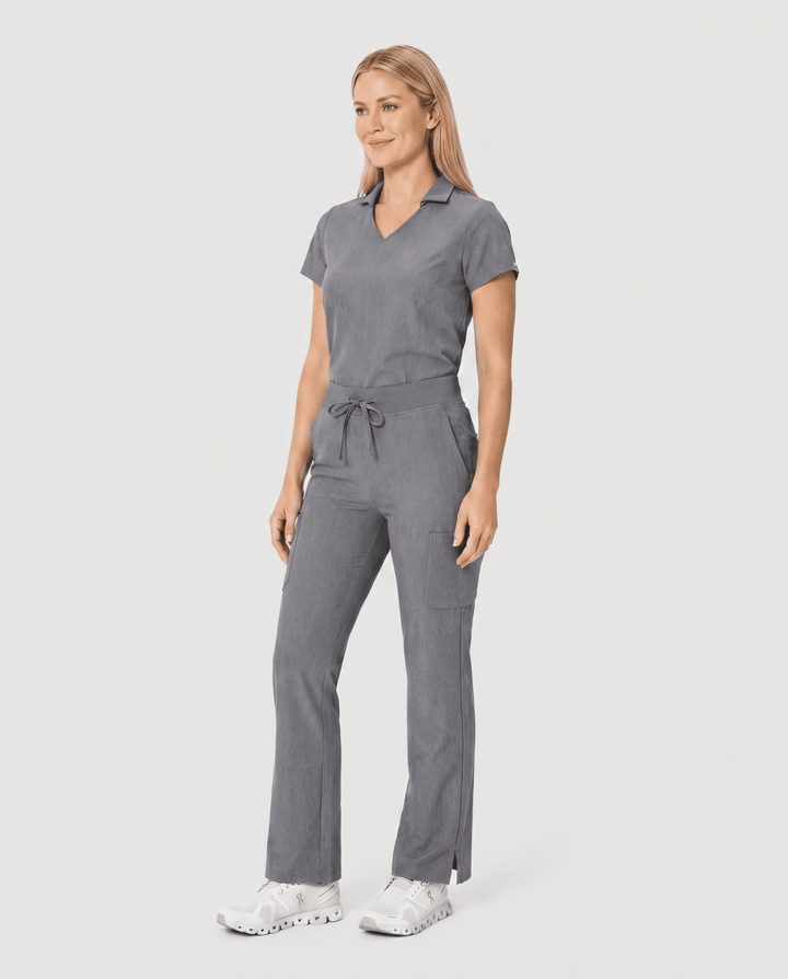 Women's High Waisted Cargo Pant Heather Gray