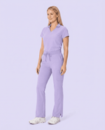 Women's High Waisted Cargo Pant Lavender - Scrubloop