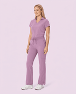 Women's High Waisted Cargo Pant Lilac - Scrubloop
