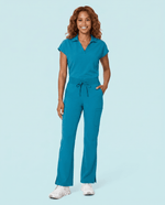 Women's High Waisted Cargo Pant Marina - Scrubloop