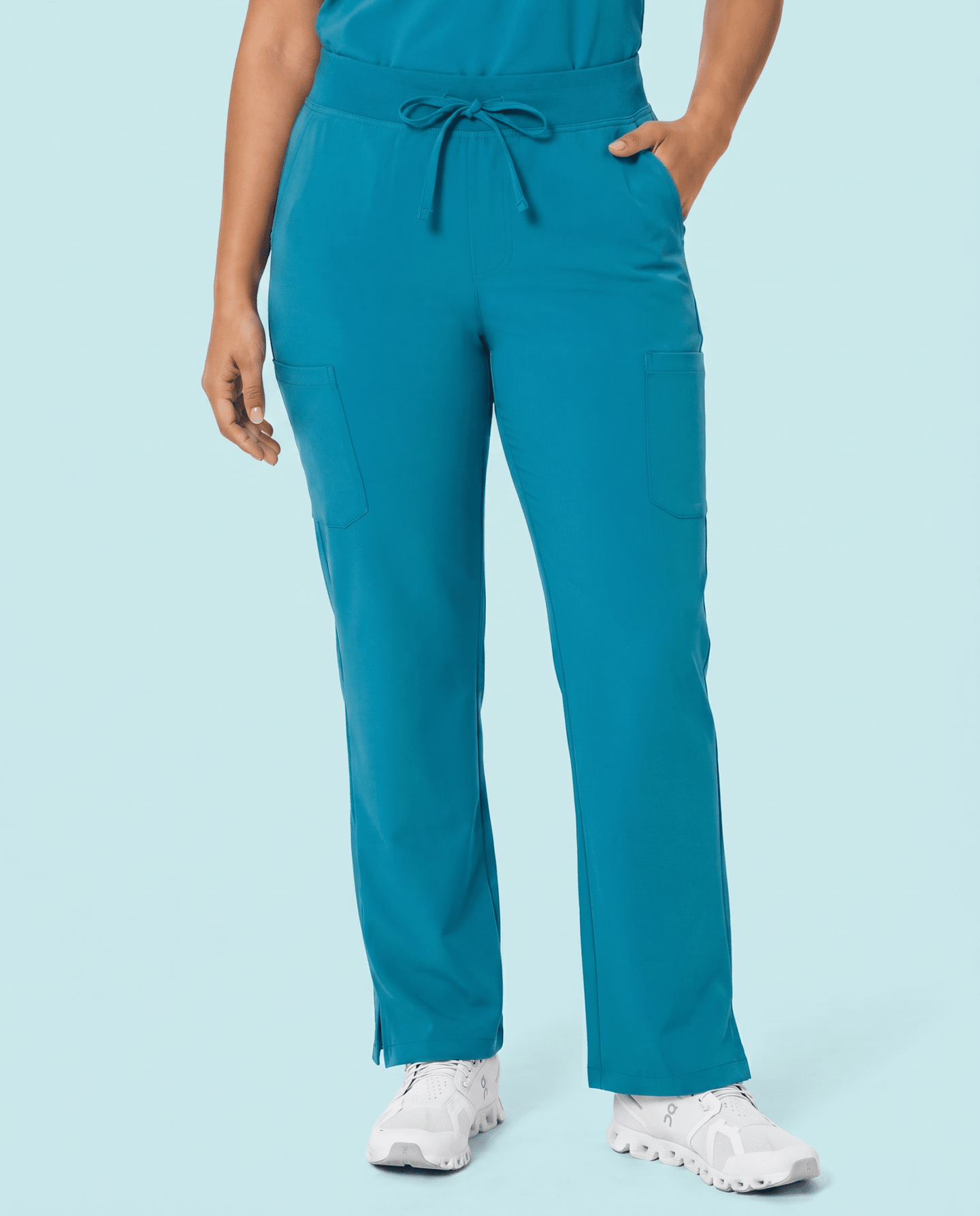 Women's High Waisted Cargo Pant Marina - Scrubloop