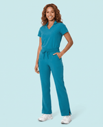 Women's High Waisted Cargo Pant Marina - Scrubloop