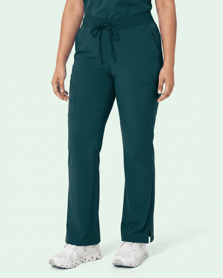 Women's High Waisted Cargo Pant Midnight Green