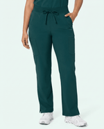 Women's High Waisted Cargo Pant Midnight Green - Scrubloop