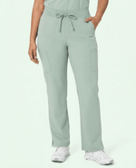 Women's High Waisted Cargo Pant Mint - Scrubloop