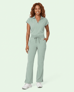 Women's High Waisted Cargo Pant Mint - Scrubloop