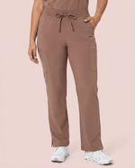 Women's High Waisted Cargo Pant Mocha - Scrubloop