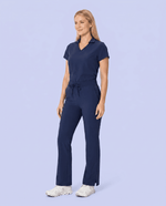 Women's High Waisted Cargo Pant Navy - Scrubloop