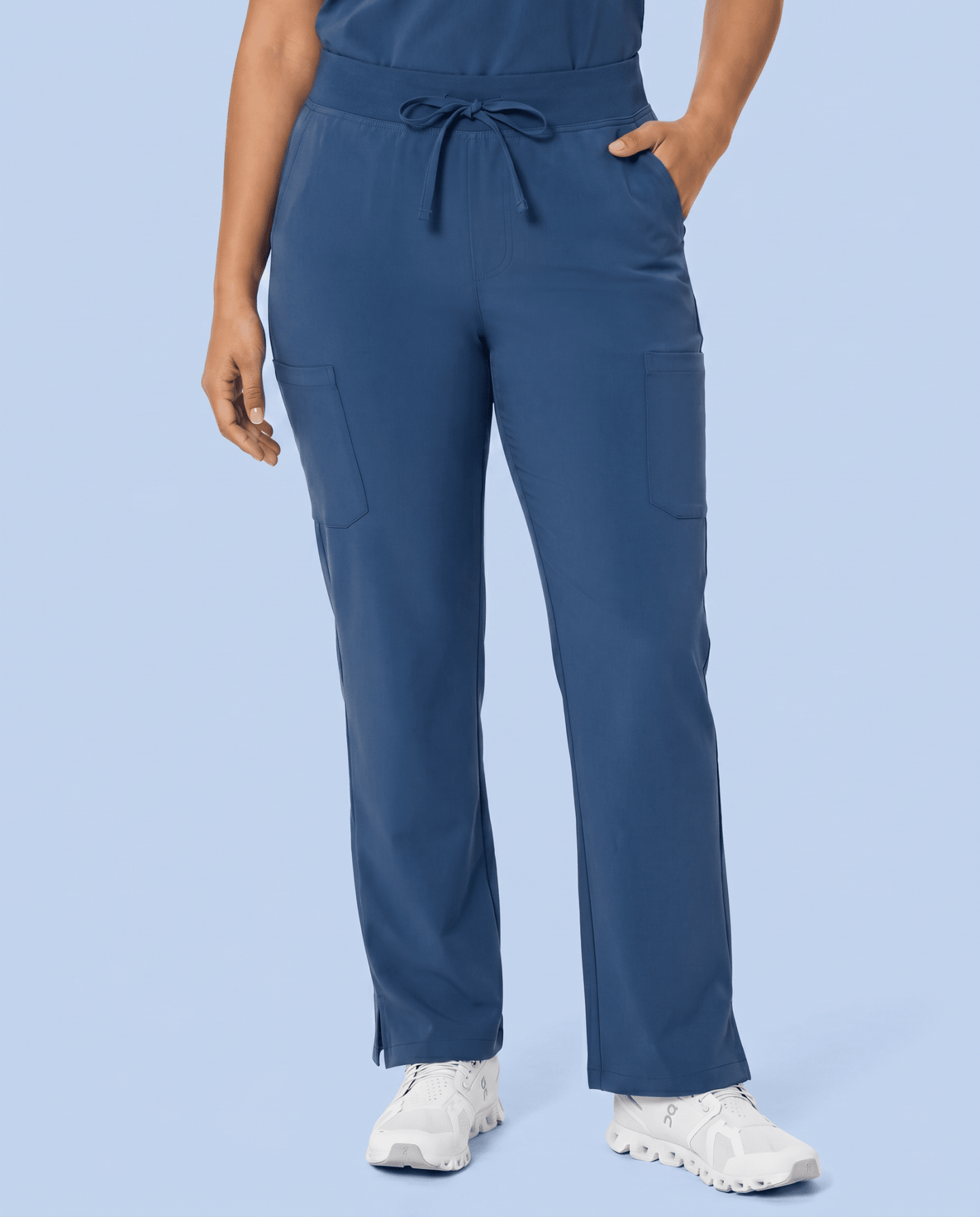 Women's High Waisted Cargo Pant Ocean - Scrubloop
