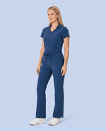 Women's High Waisted Cargo Pant Ocean - Scrubloop