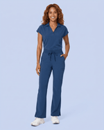 Women's High Waisted Cargo Pant Ocean - Scrubloop