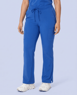 Women's High Waisted Cargo Pant Royal Blue - Scrubloop