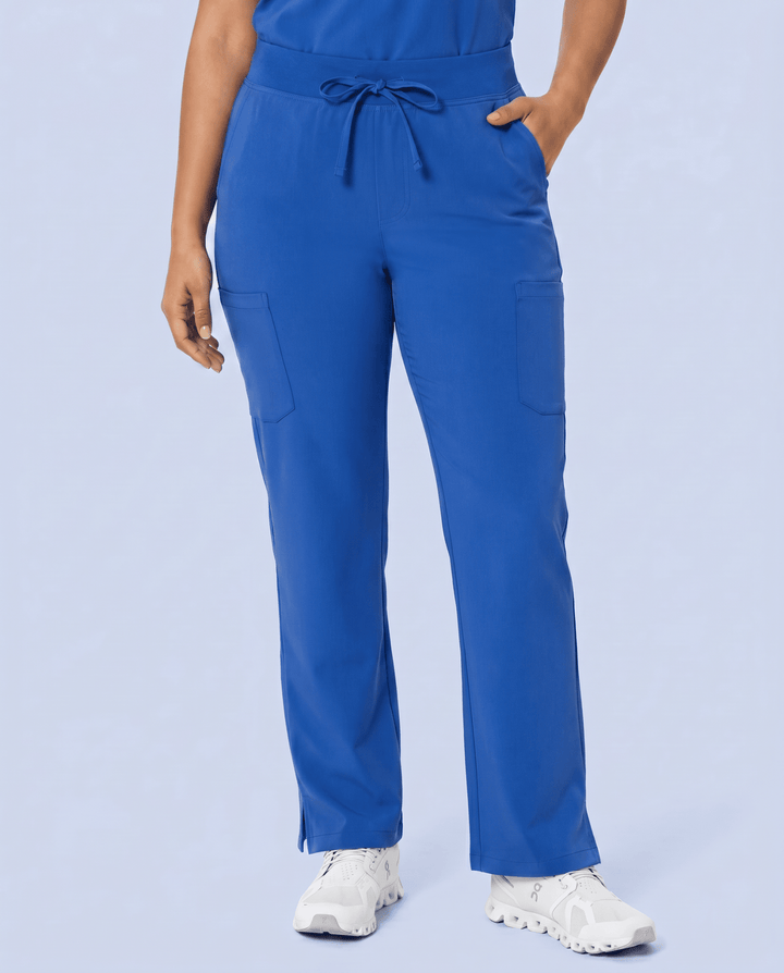 Women's High Waisted Cargo Pant Royal Blue