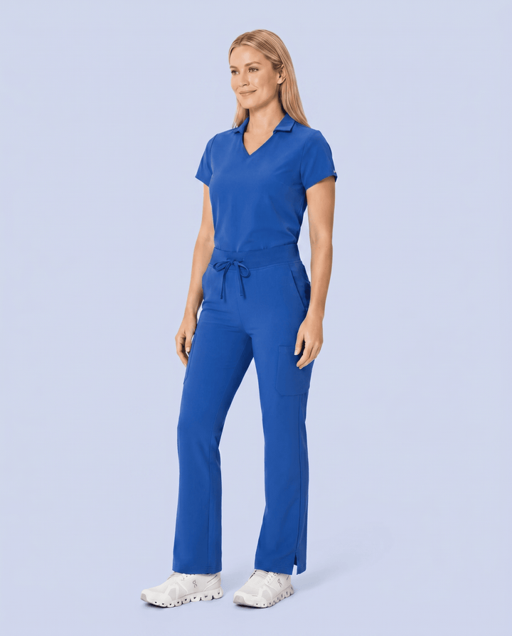 Women's High Waisted Cargo Pant Royal Blue