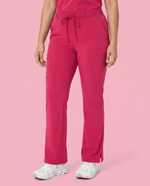 Women's High Waisted Cargo Pant Sangria - Scrubloop