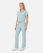 Women's High Waisted Cargo Pant Sky Blue - Scrubloop