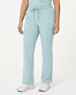 Women's High Waisted Cargo Pant Sky Blue - Scrubloop