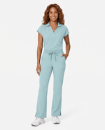 Women's High Waisted Cargo Pant Sky Blue - Scrubloop