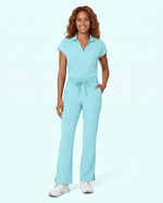 Women's High Waisted Cargo Pant Surf - Scrubloop