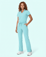 Women's High Waisted Cargo Pant Surf - Scrubloop