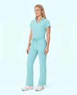 Women's High Waisted Cargo Pant Surf - Scrubloop