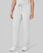 Women's High Waisted Cargo Pant White - Scrubloop