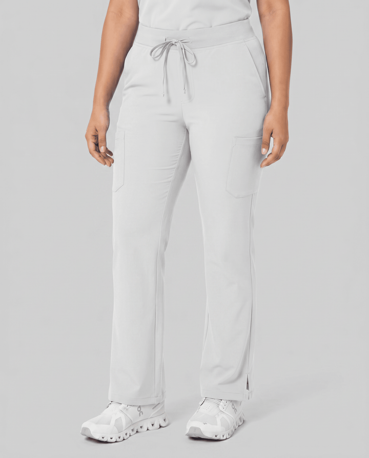 Women's High Waisted Cargo Pant White
