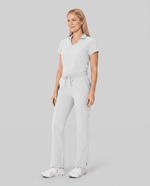 Women's High Waisted Cargo Pant White - Scrubloop