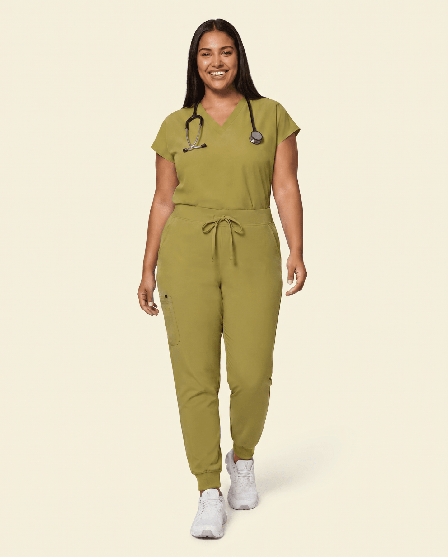 Women's High Waisted Jogger Pant Avocado - Scrubloop