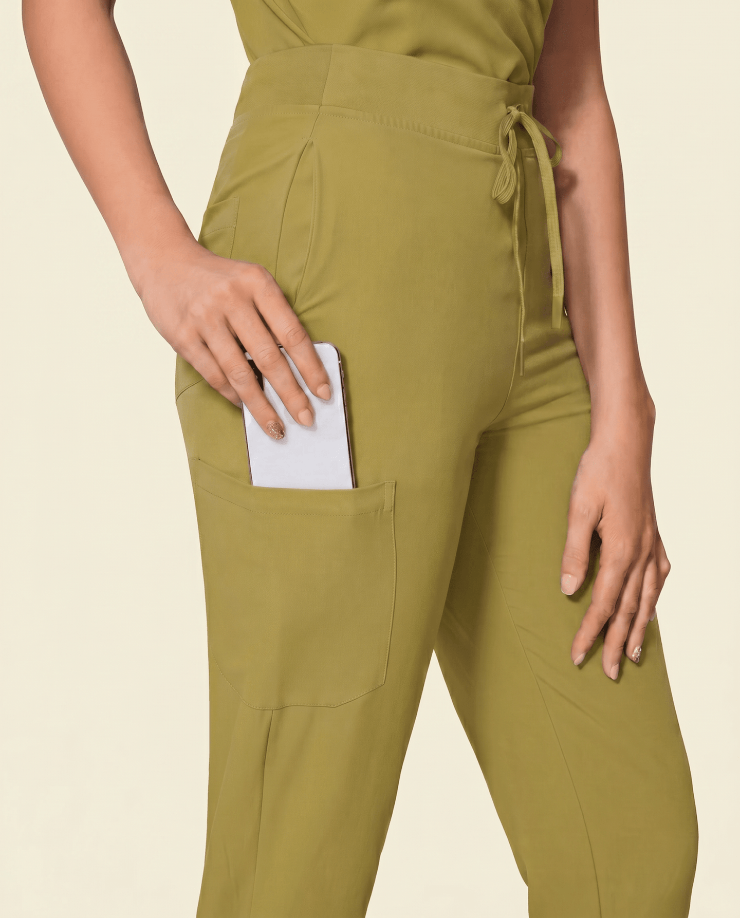 Women's High Waisted Jogger Pant Avocado - Scrubloop