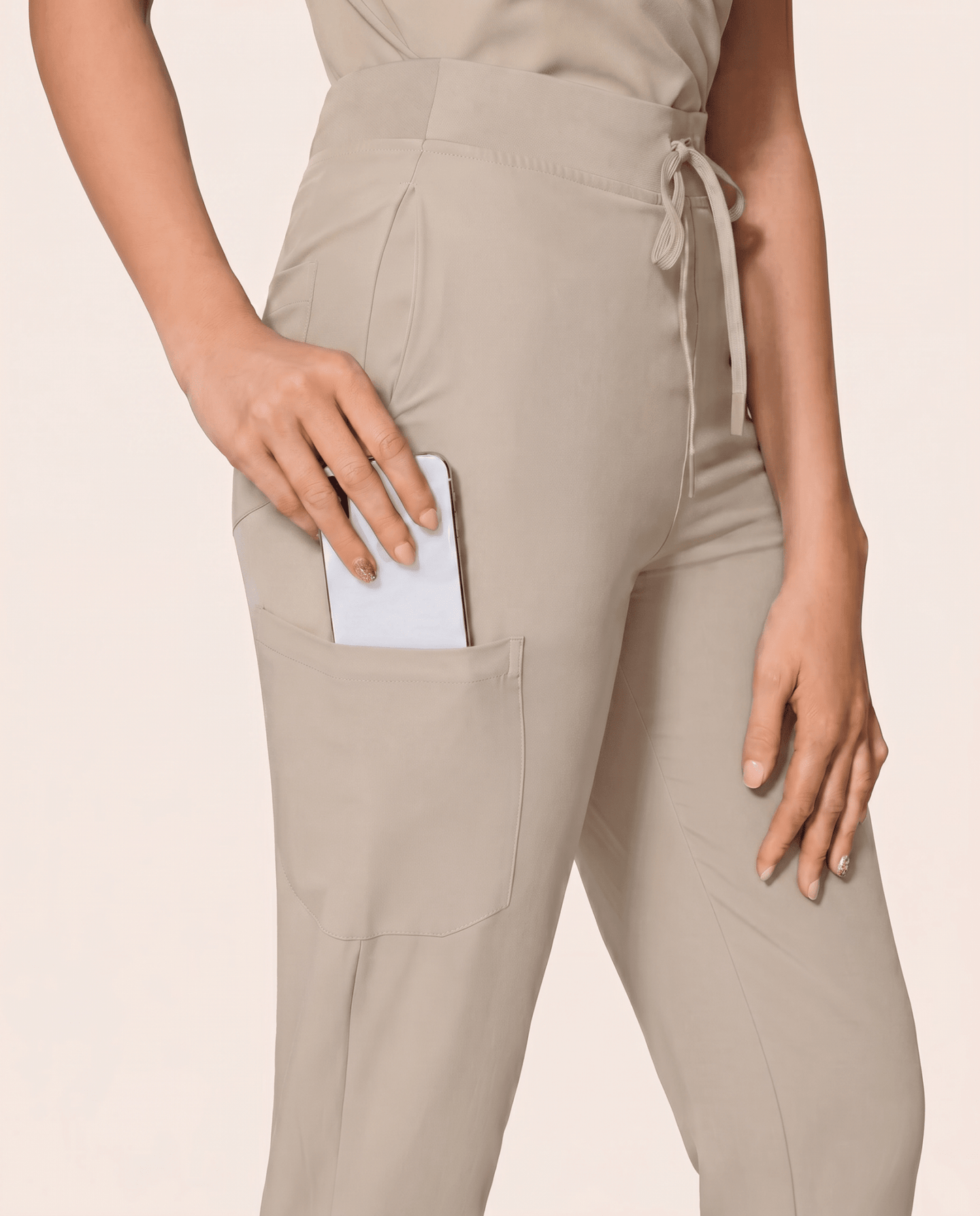 Women's High Waisted Jogger Pant Birch - Scrubloop