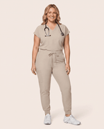 Women's High Waisted Jogger Pant Birch - Scrubloop