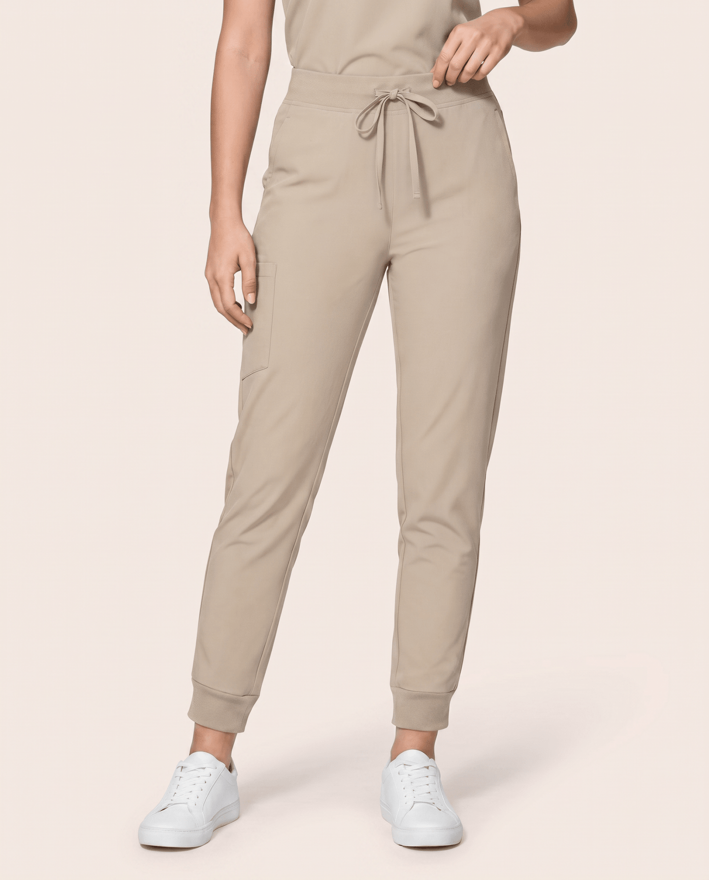 Women's High Waisted Jogger Pant Birch - Scrubloop