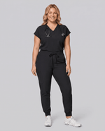 Women's High Waisted Jogger Pant Black - Scrubloop