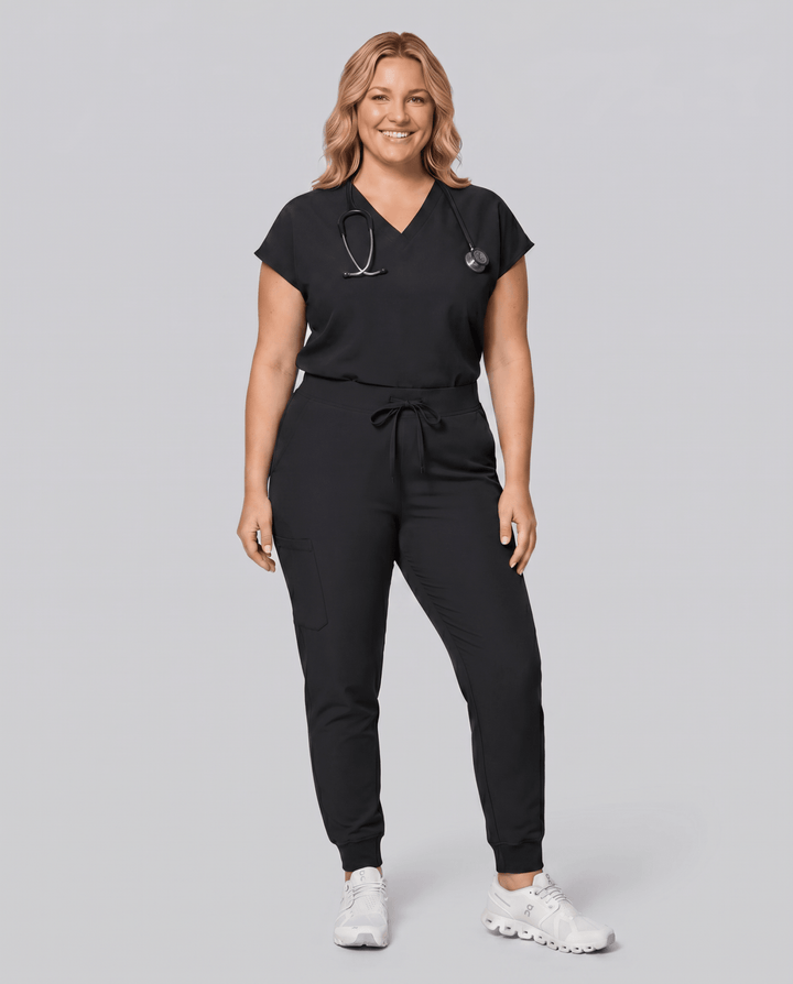 Women's High Waisted Jogger Pant Black
