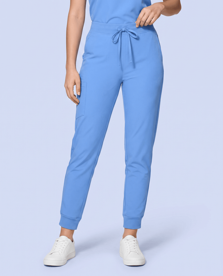 Women's High Waisted Jogger Pant Ceil Blue