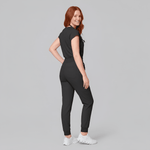 Women's High Waisted Jogger Pant Charcoal - Scrubloop