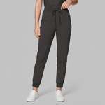 Women's High Waisted Jogger Pant Charcoal - Scrubloop