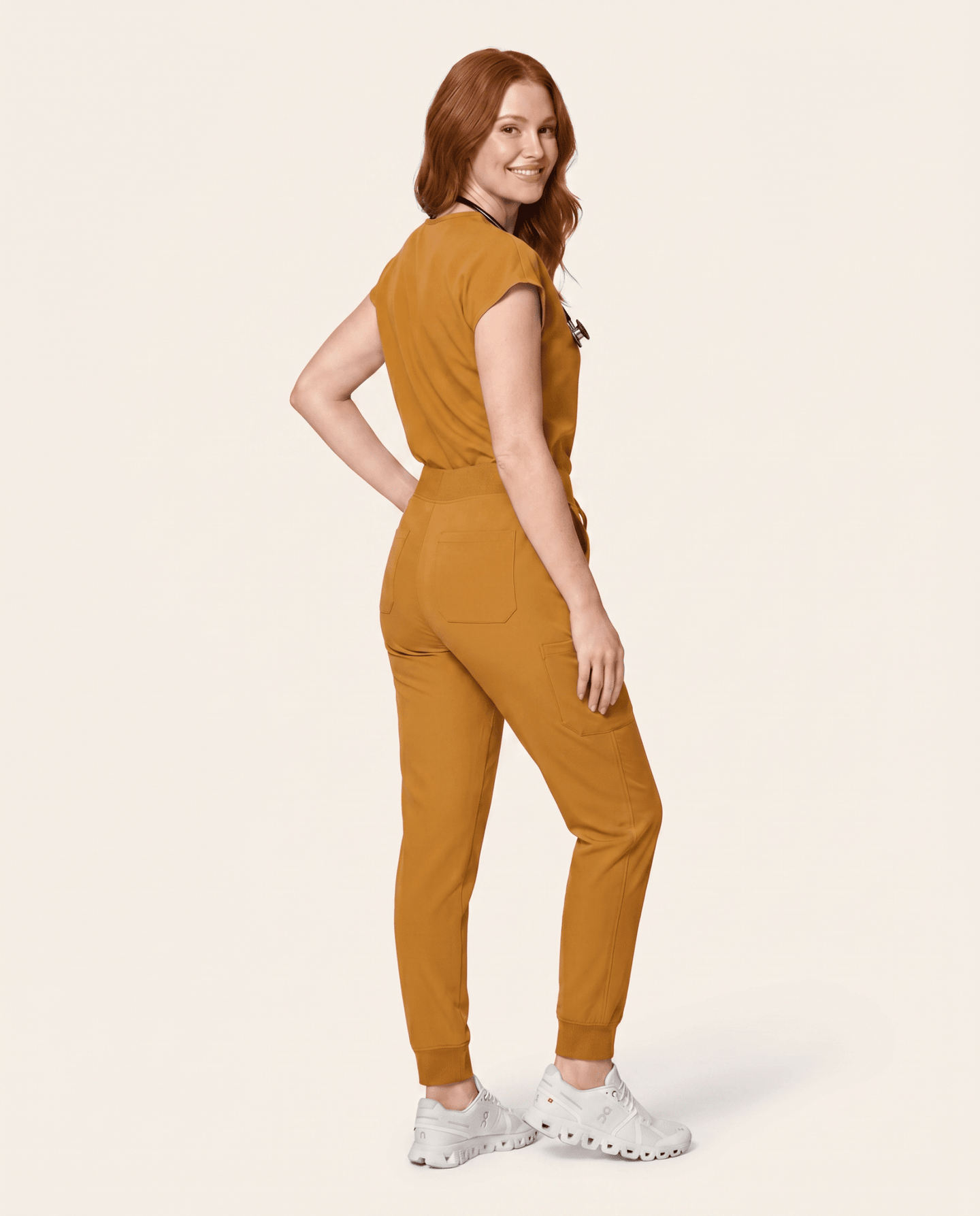 Women's High Waisted Jogger Pant Cider - Scrubloop