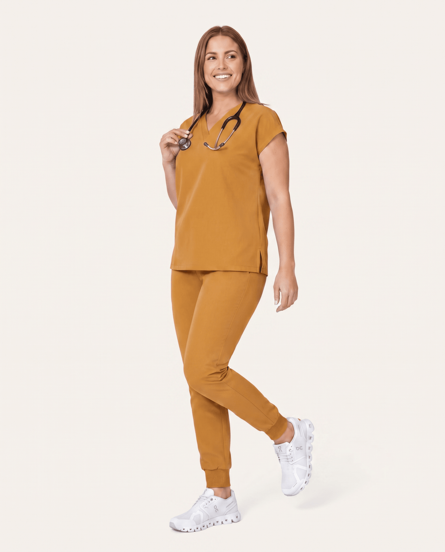Women's High Waisted Jogger Pant Cider - Scrubloop