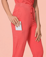 Women's High Waisted Jogger Pant Coral - Scrubloop